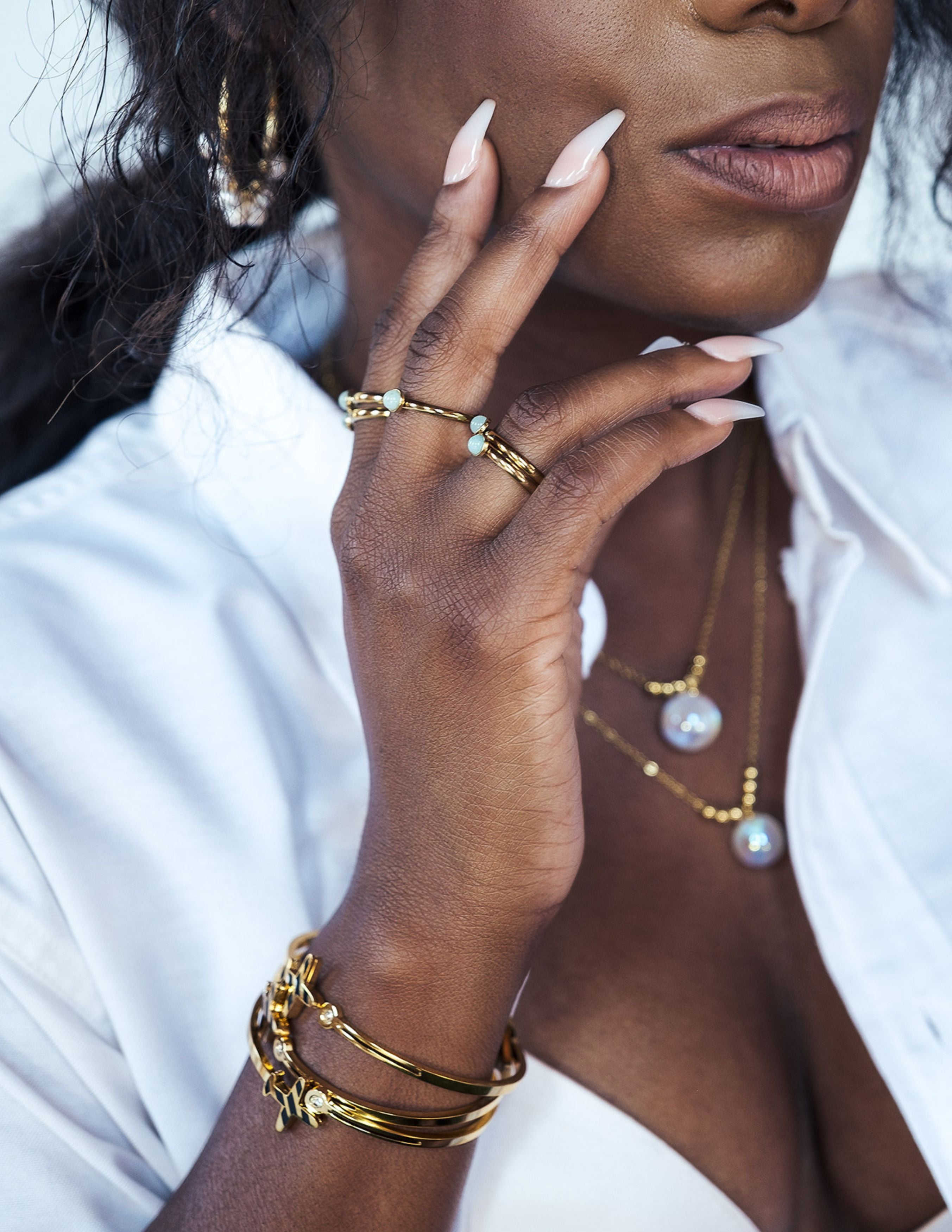Fly - Pearl Hoops