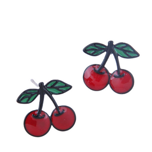 Cherry Stud Earrings