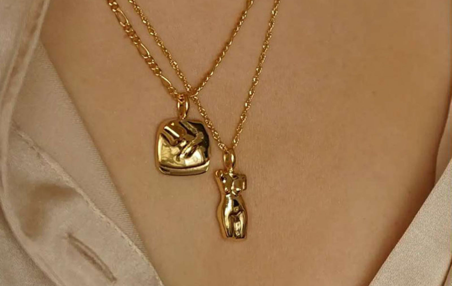Body Necklace "Art Chic"